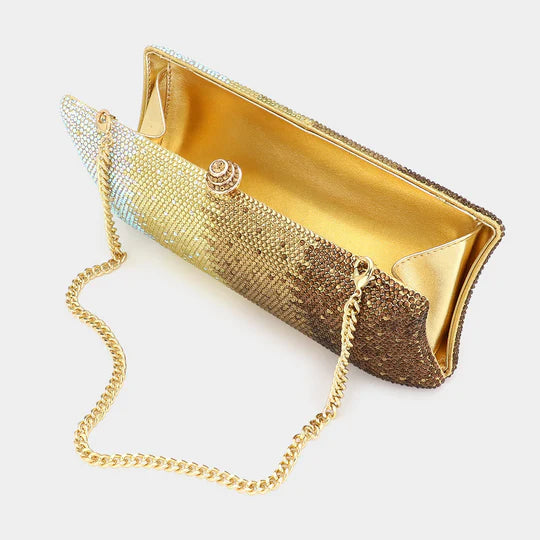 Red Bling Evening Clutch / Crossbody Bag