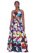 African Print Wax Print Skirt with Headwrap One Size Fits Most