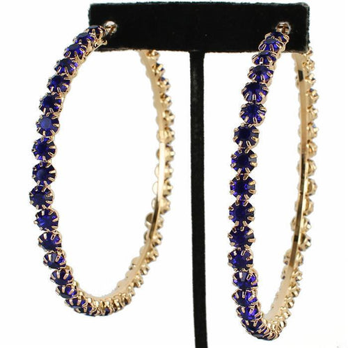 Crystal Hoop Earring