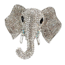 Load image into Gallery viewer, Rhinestone Elephant Brooches