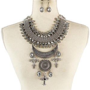 Fashion Chunky Long Necklace Set