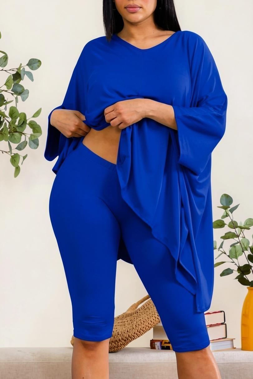 Royal Blue Two Piece Loungewear set