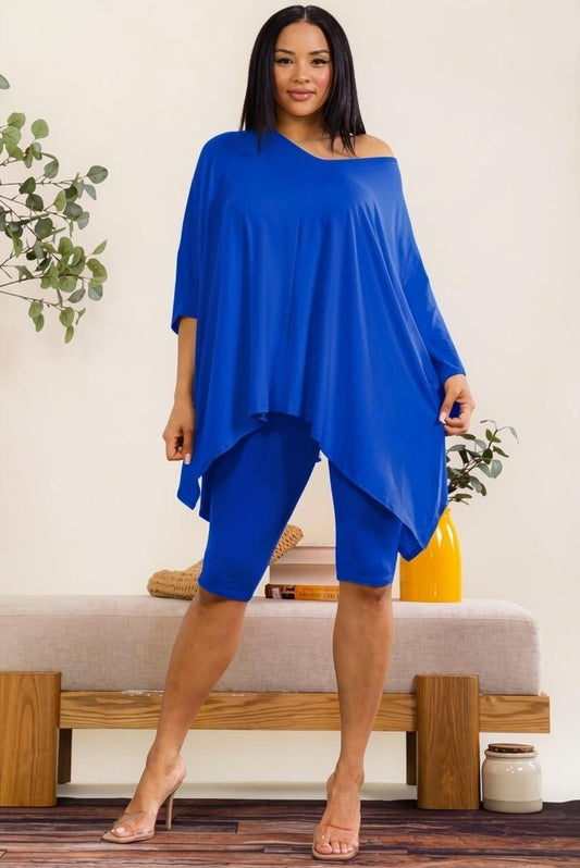 Royal Blue Two Piece Loungewear set