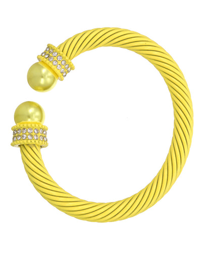 Thick Yellow  Classic Bangle Bracelet Per Sets