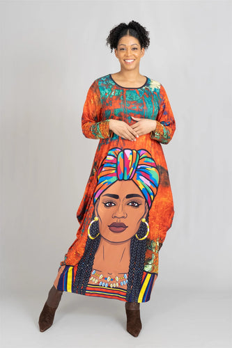 Chic Knit Maxi Dress With Pockets /Onesize Fits Most