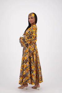 Bell Sleeve Wrap Dress Onesize Fits Most
