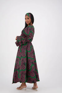 Bell Sleeve Wrap Dress Onesize Fits Most