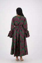 Load image into Gallery viewer, Bell Sleeve Wrap Dress Onesize Fits Most