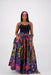 Load image into Gallery viewer, African Skirt Pockets /Head-Wrap Elastic Waist One-Size