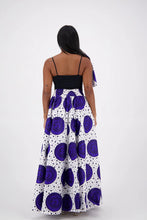 Load image into Gallery viewer, African Long Ankara Print Maxi Skirt With Pockets / Head-Wrap Elastic Waist