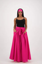 Load image into Gallery viewer, Maxi Skirt  Purple Two Side Pockets , Headwrap Included One-Size Fits Most