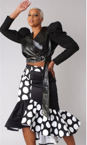 Black/White Polka Dot