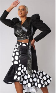 Black/White Polka Dot