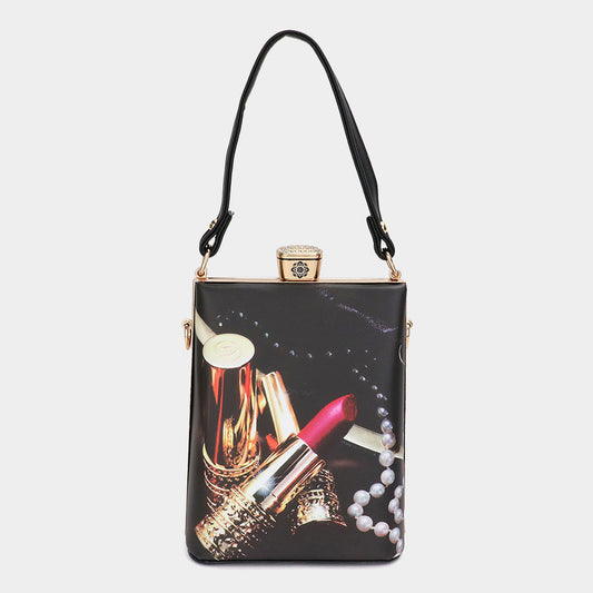 MULTI Lady Printed Top Handle Mini Bag / Crossbody Bag