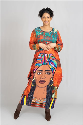 Chic Knit Maxi Dress With Pockets /Onesize Fits Most