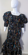 Load image into Gallery viewer, African / Ankara Dress   Elastic Waist One-Size FITS MOST  Headwrap/Pockets