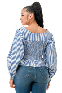 Off The Shoulder Hide Zipper Front Puff