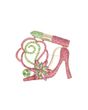AKA Luminous Lipstick High Heel Pink Green Brooch