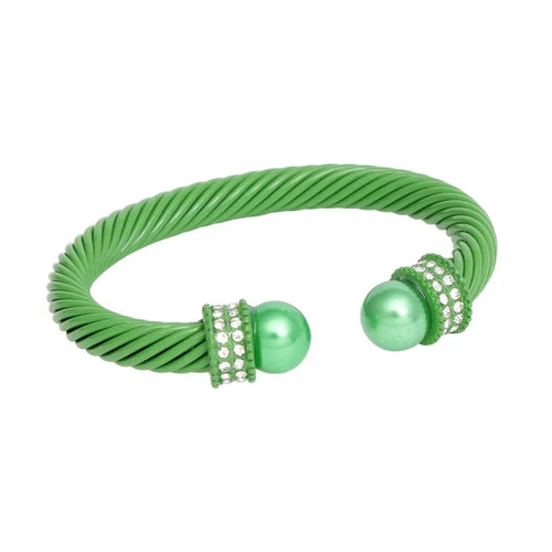 Thick Green  Classic Bangle Bracelet Per Sets