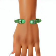 Load image into Gallery viewer, Thick Green  Classic Bangle Bracelet Per Sets