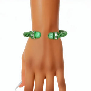 Thick Green  Classic Bangle Bracelet Per Sets