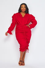 Load image into Gallery viewer, Voluminous sleeves with ruffle available in RED