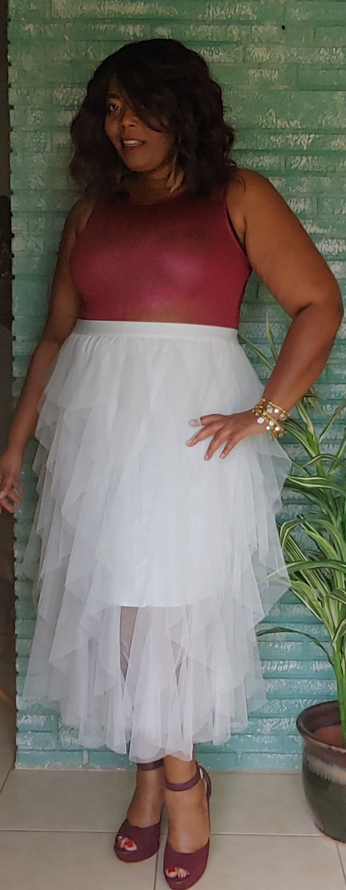 White tutu skirt deals plus size