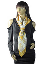 Load image into Gallery viewer, Elephant Print Satin Square Scarves.