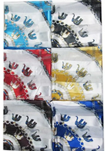 Load image into Gallery viewer, Elephant Print Satin Square Scarves.