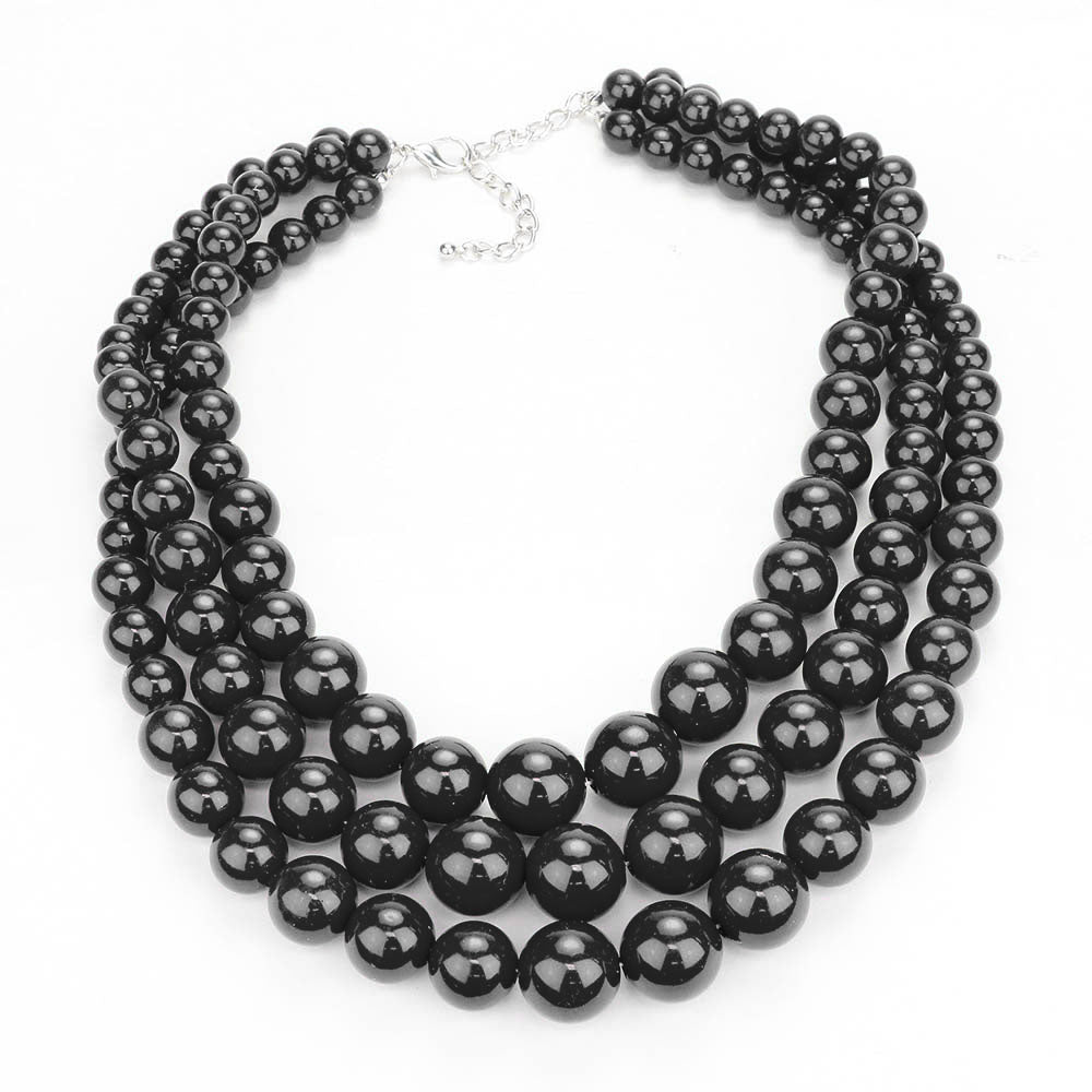 Pearl Layered Chunky Necklace