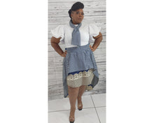 Load image into Gallery viewer, African Bow Tie Maxi Skirt With Matching Head Wrap