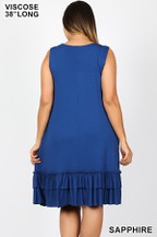 RUFFLE HEM DRESS