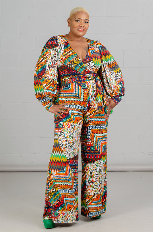 Print Knit Jumpsuit